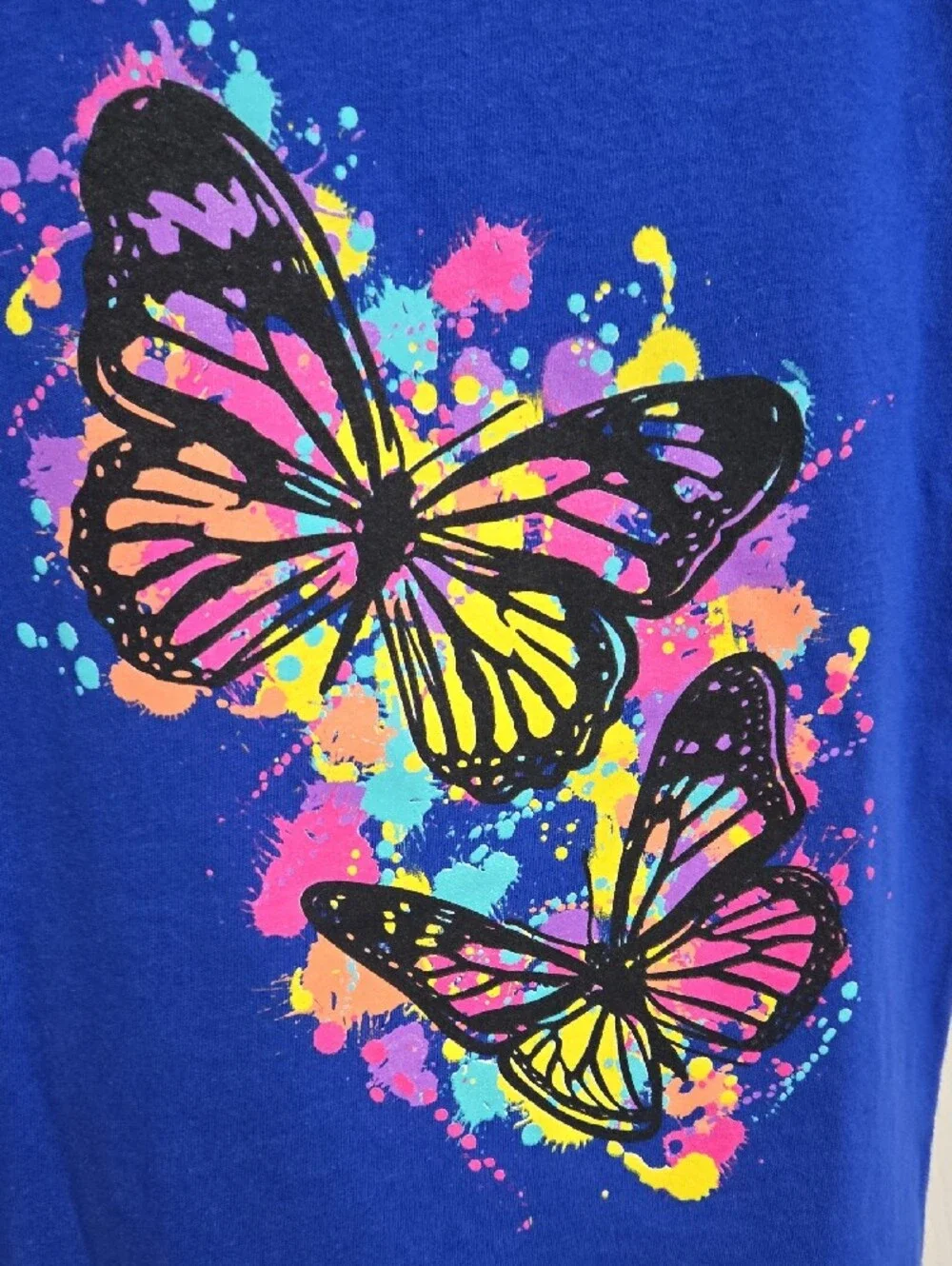 The Children's Place Royal Blue Butterfly Splash Tee